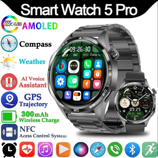 Men’s AMOLED GPS Smart Watch With Bluetooth Calling