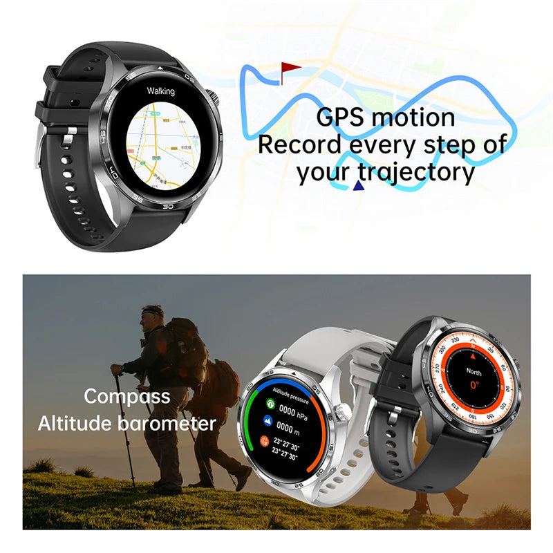 Men’s AMOLED GPS Smart Watch With Bluetooth Calling